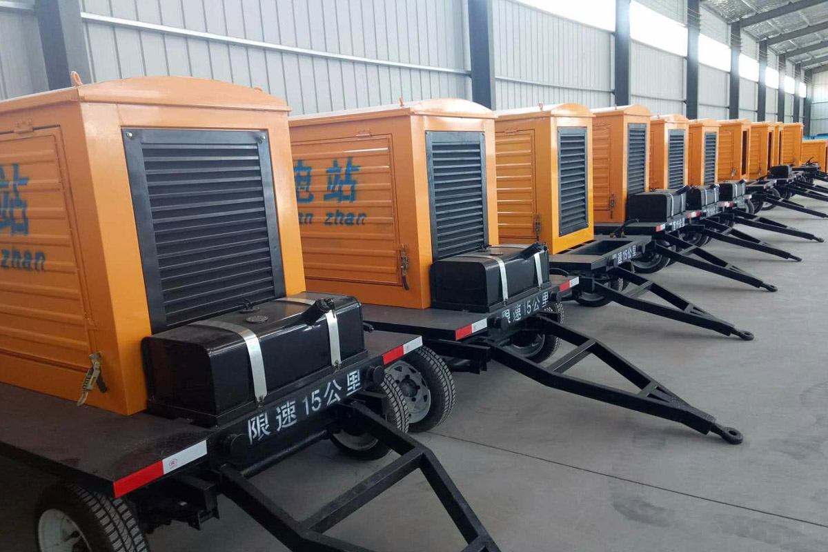 靖远发电机租赁施工现场